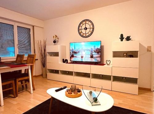 3-Room Apartment Up to 5 Guests Family Business Free WiFi Netflix Sky DAZN Disney Plus 1000 International TV Channels