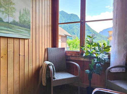 Interlaken house with Harder Kulm view